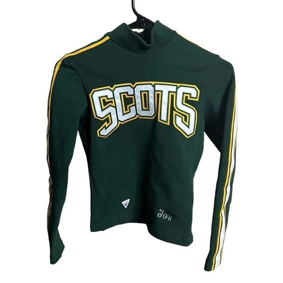 VTG Cheerleader Wool 1/2 Zip Pullover Small - Picture 1 of 4